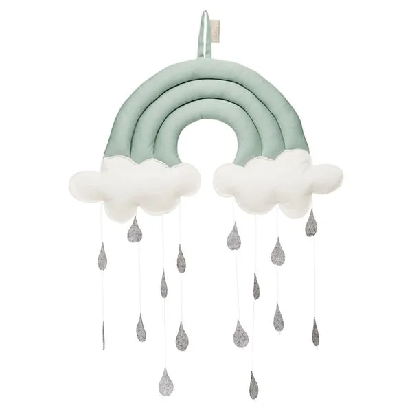 Sea green rainbow hanging nursery accessory from cam cam