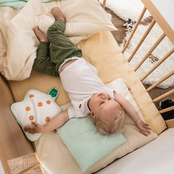 Vox baby cot bed in white and oak effect