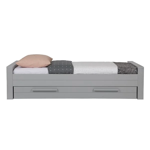 Dennis concrete grey single bed