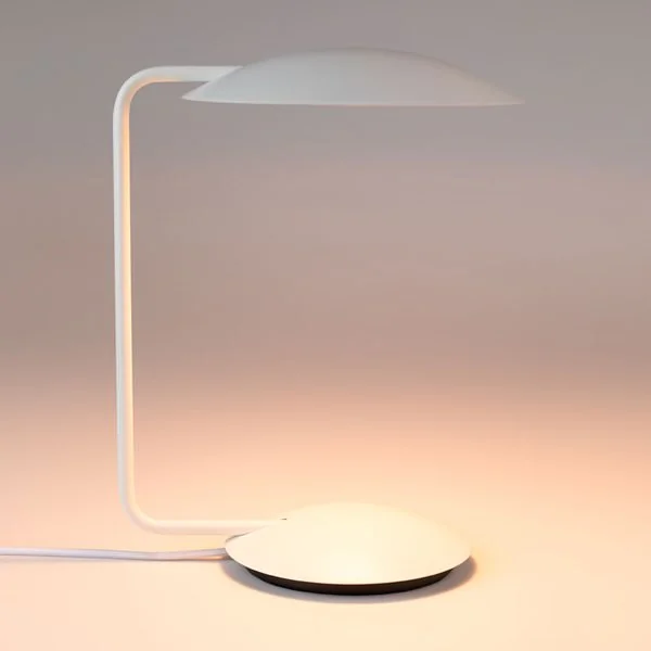 Modern white pixie desk lamp