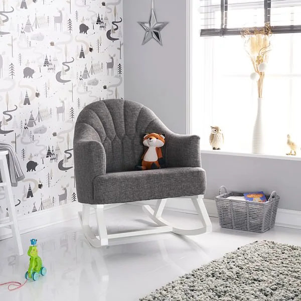 Obaby nursing rocking chair with grey cushion