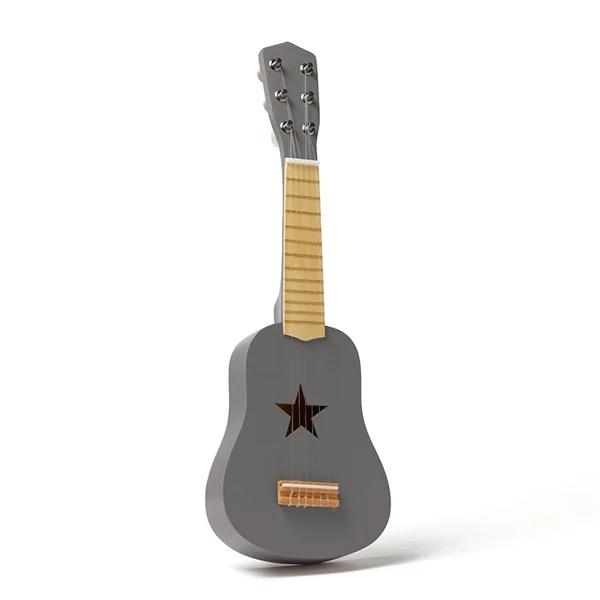 Wooden grey toy guitar