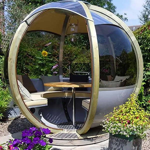 Ornate garden rotating dome outdoor building