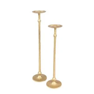 Mana gold plated candle holders