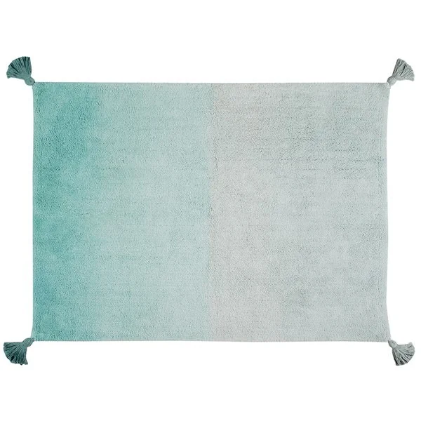 Emerald ombre rug cutout