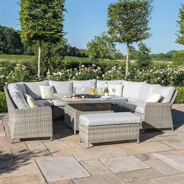 Luxury shape garden firepit table