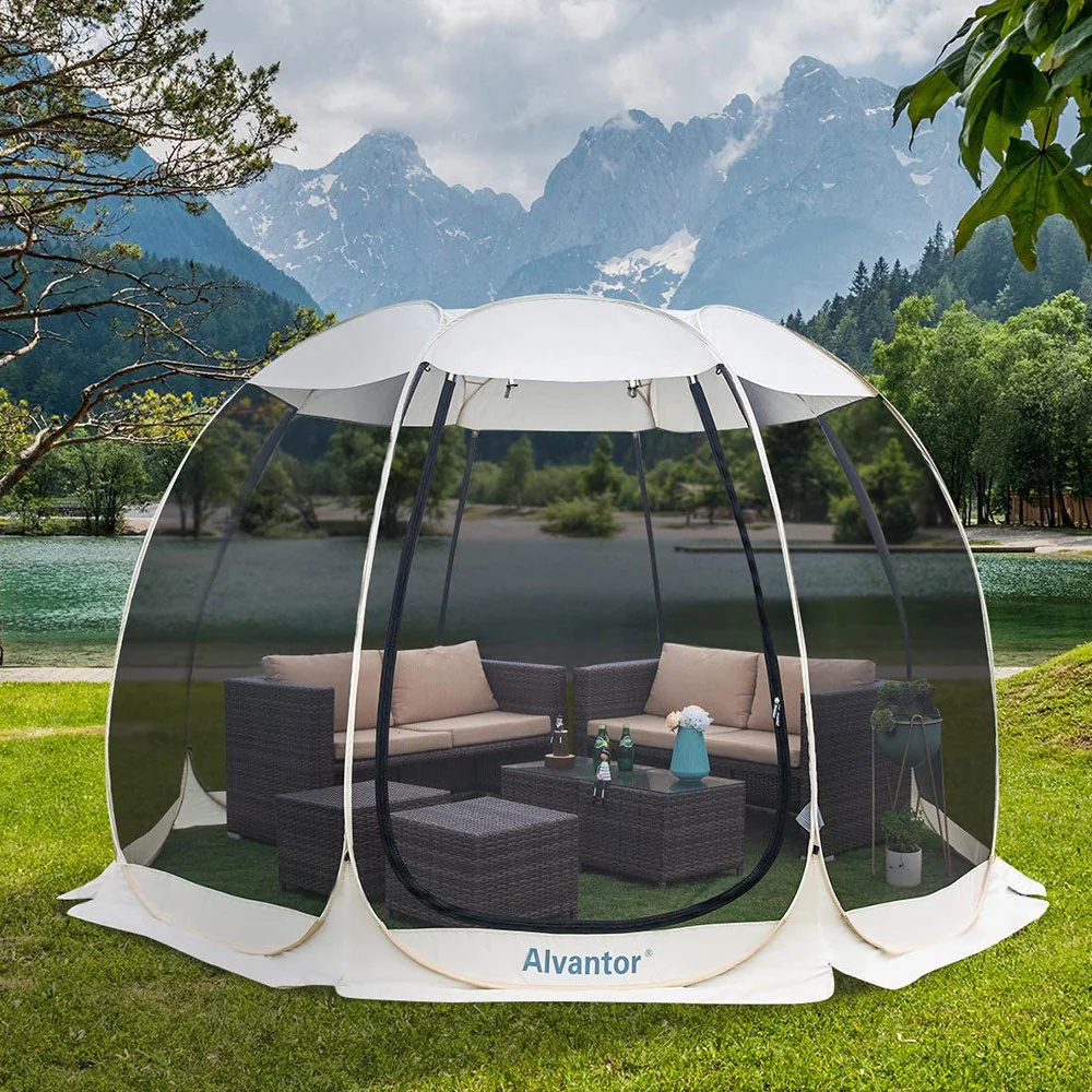 Outdoor mesh screen tent