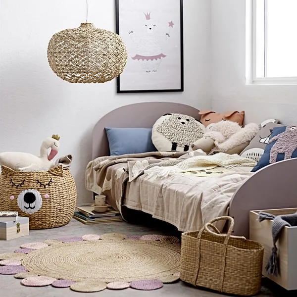 Teddy bear toy basket from bloomingville