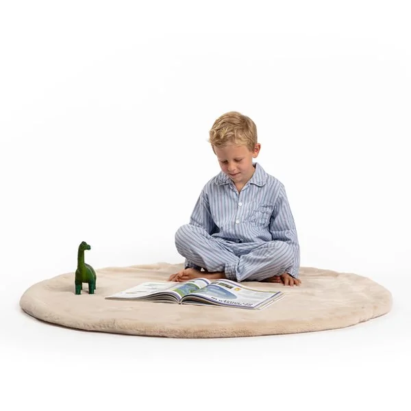 Vanilla cream kids rug from wild and soft