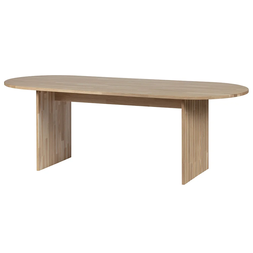Light wooden dining table