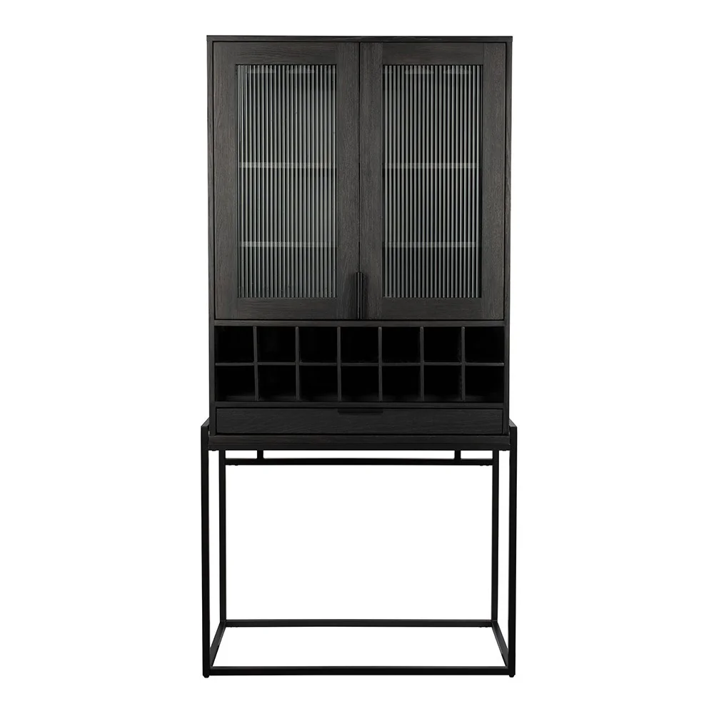 Travis drinks cabinet in black oak