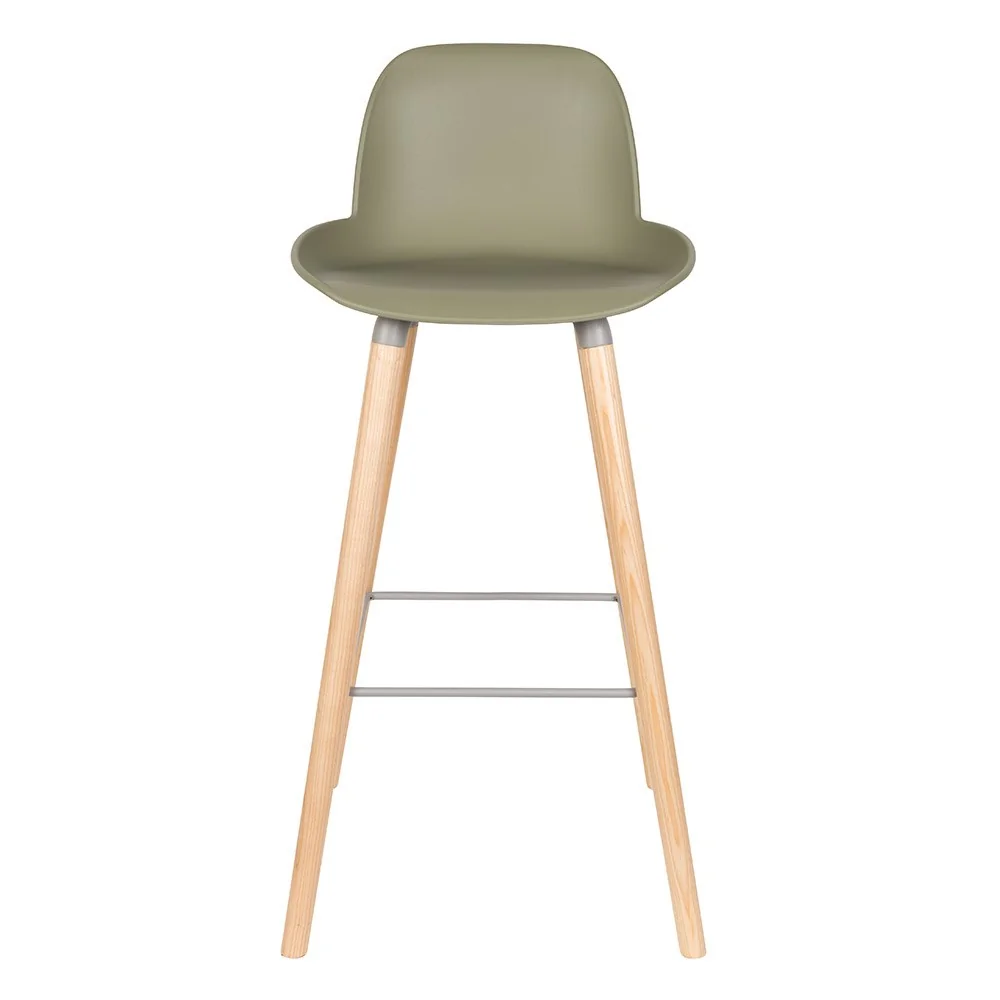 Contemporary scandi style stool green