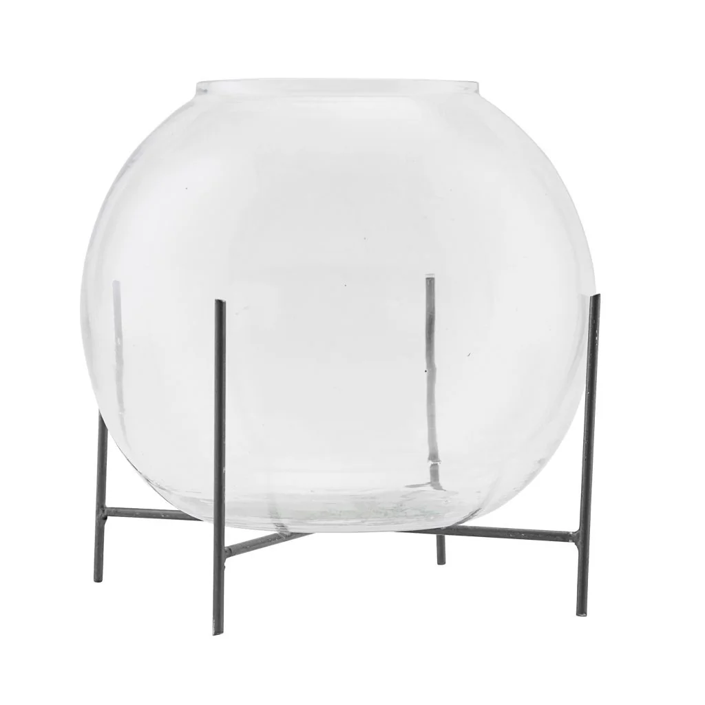House doctor ada glass vase with stand 1 square