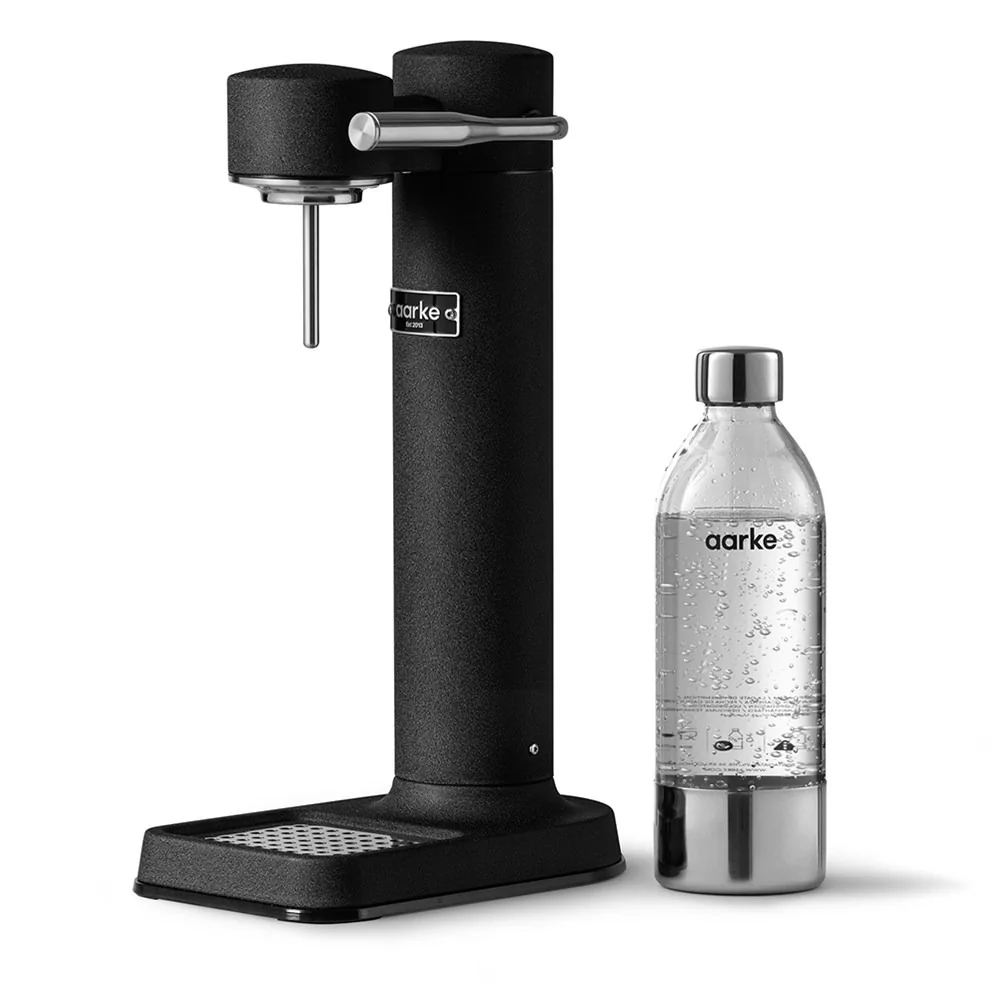 Matte black aarke carbonator 3 sparkling water maker