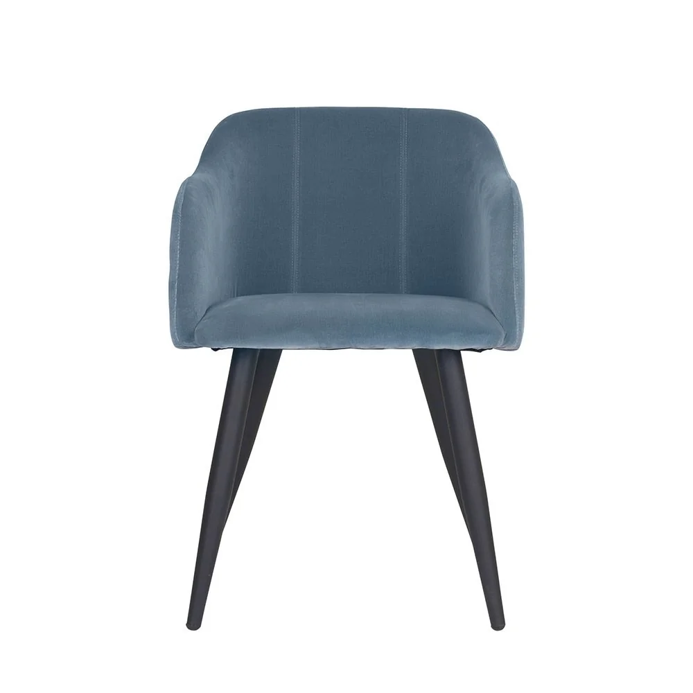 Pastel blue upholstered pernilla dining chair