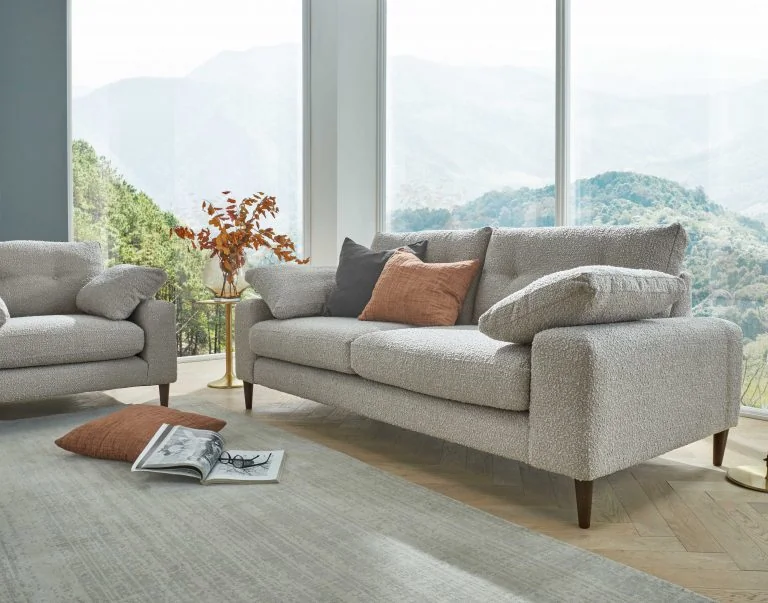 Alto 3 seater sofa boucle mink 1