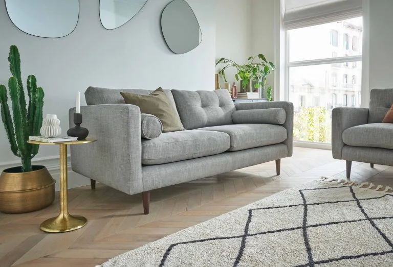 Cirrus 3 seater sofa linen storm 1