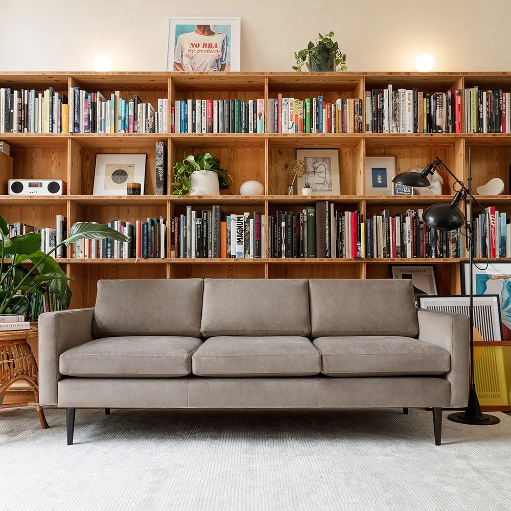 Elephant velvet 2 seater model 01 sofa in box from swyft