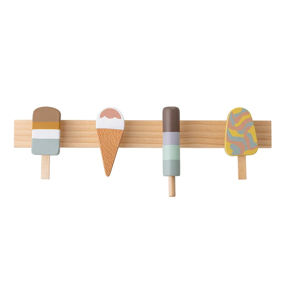Kids wooden ice cream coat rack 1