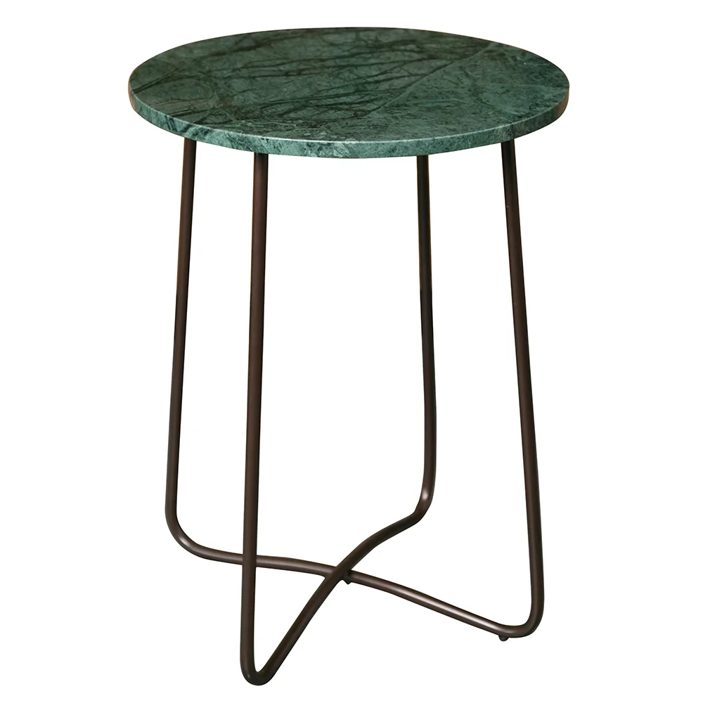 Emerald marble side table