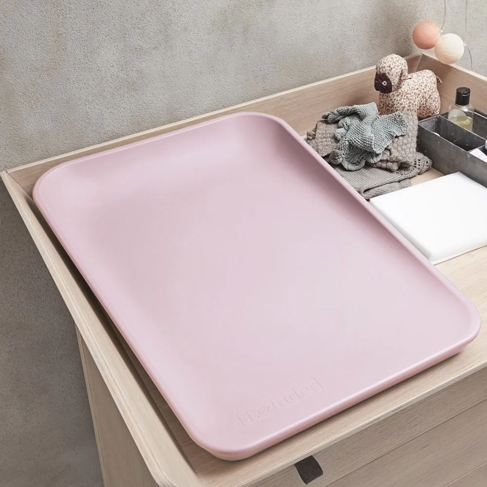 Pink baby changing table mat