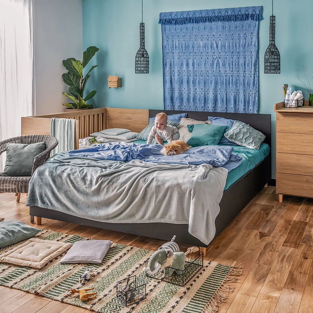 Co sleeper cot bed and toddler bed from vox