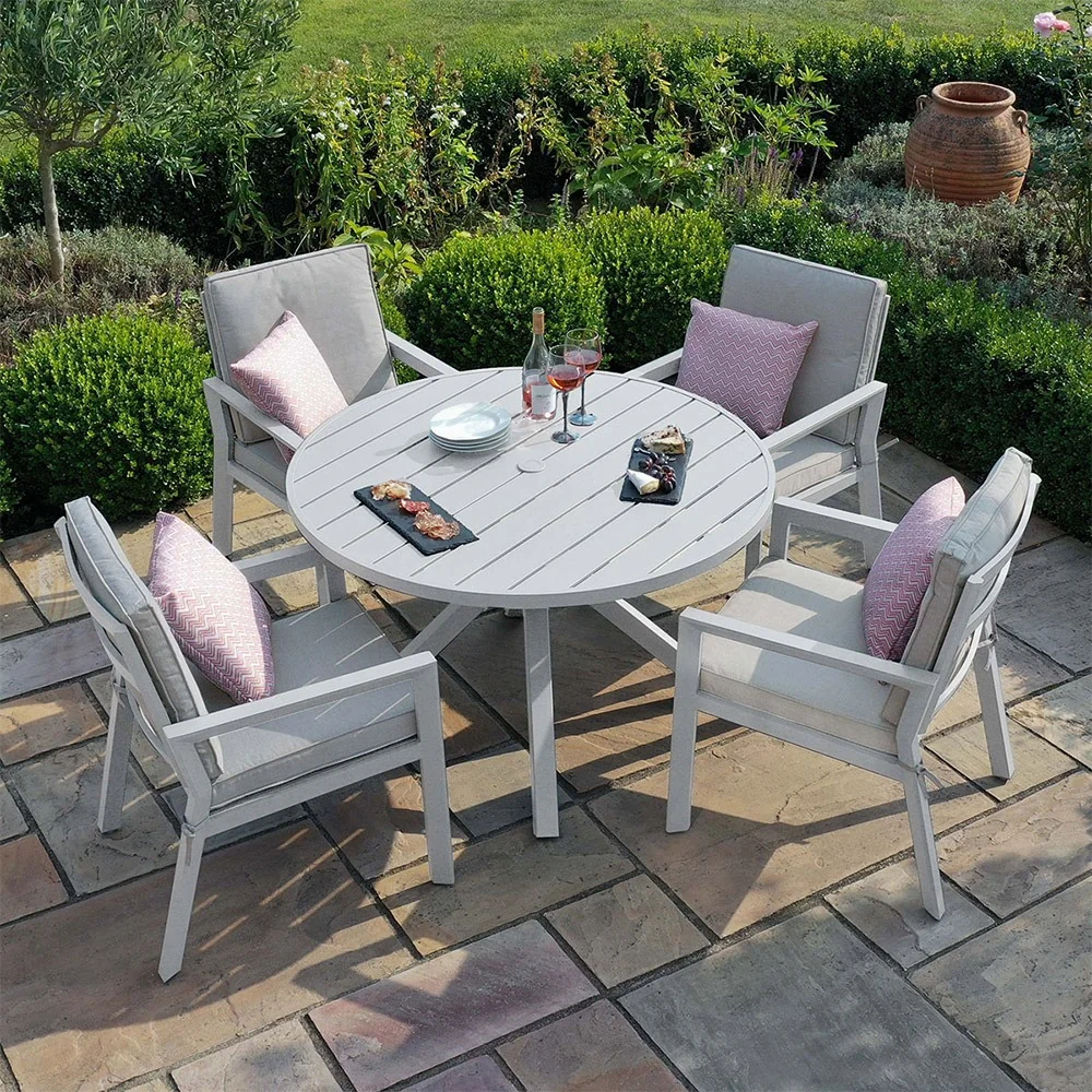 Aluminium gardern waterproof white set