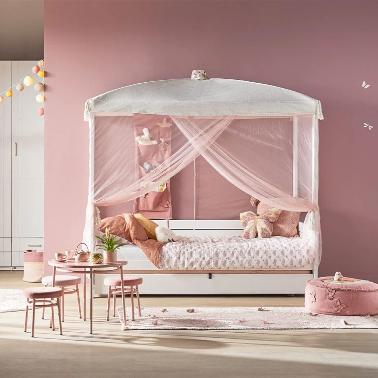 Pale pink butterflies canopy lifetime