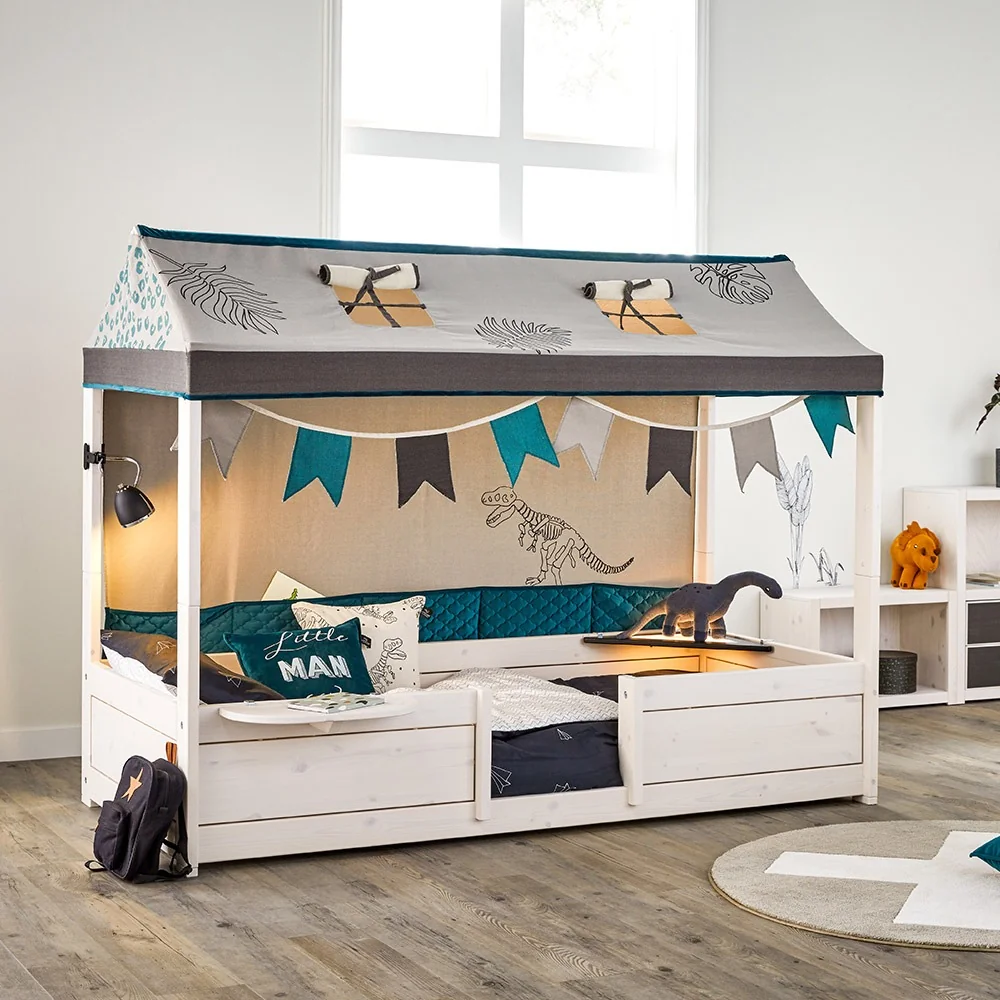 4 in 1 bed from lifetime with dinosaur fabric roof