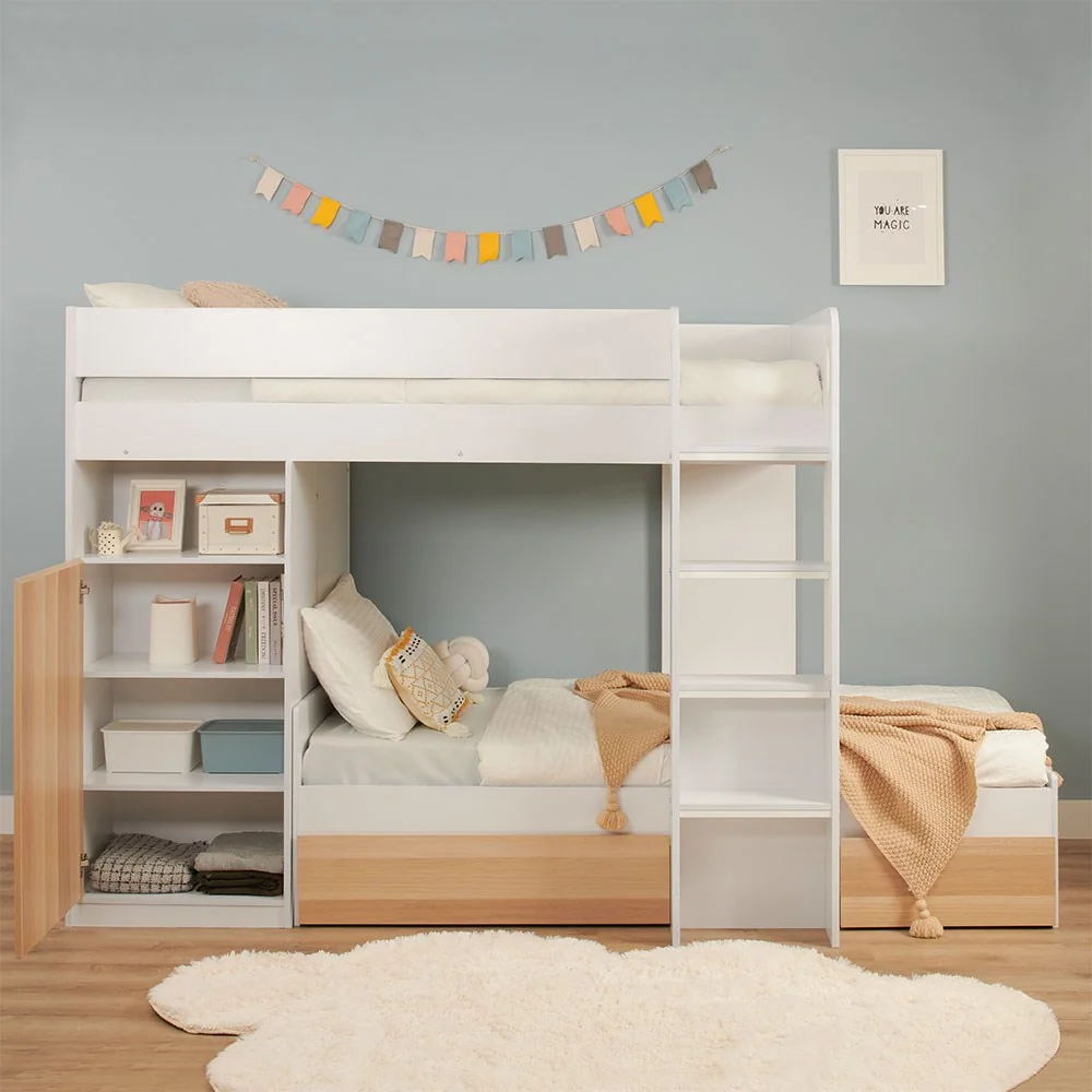 Leo bunk bed with storage