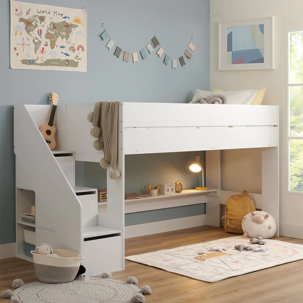 Olivia cabin bed white 1