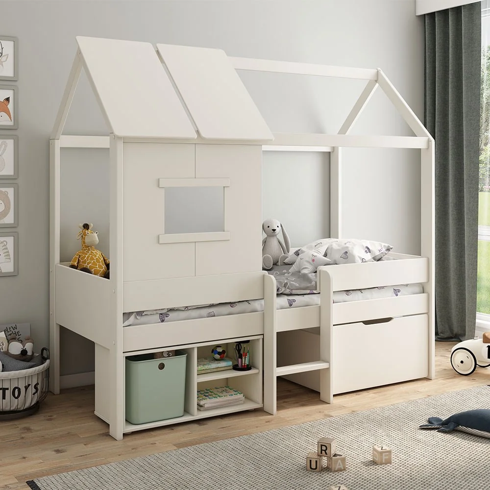 Kids avenue mini ordi playhouse bed white 1