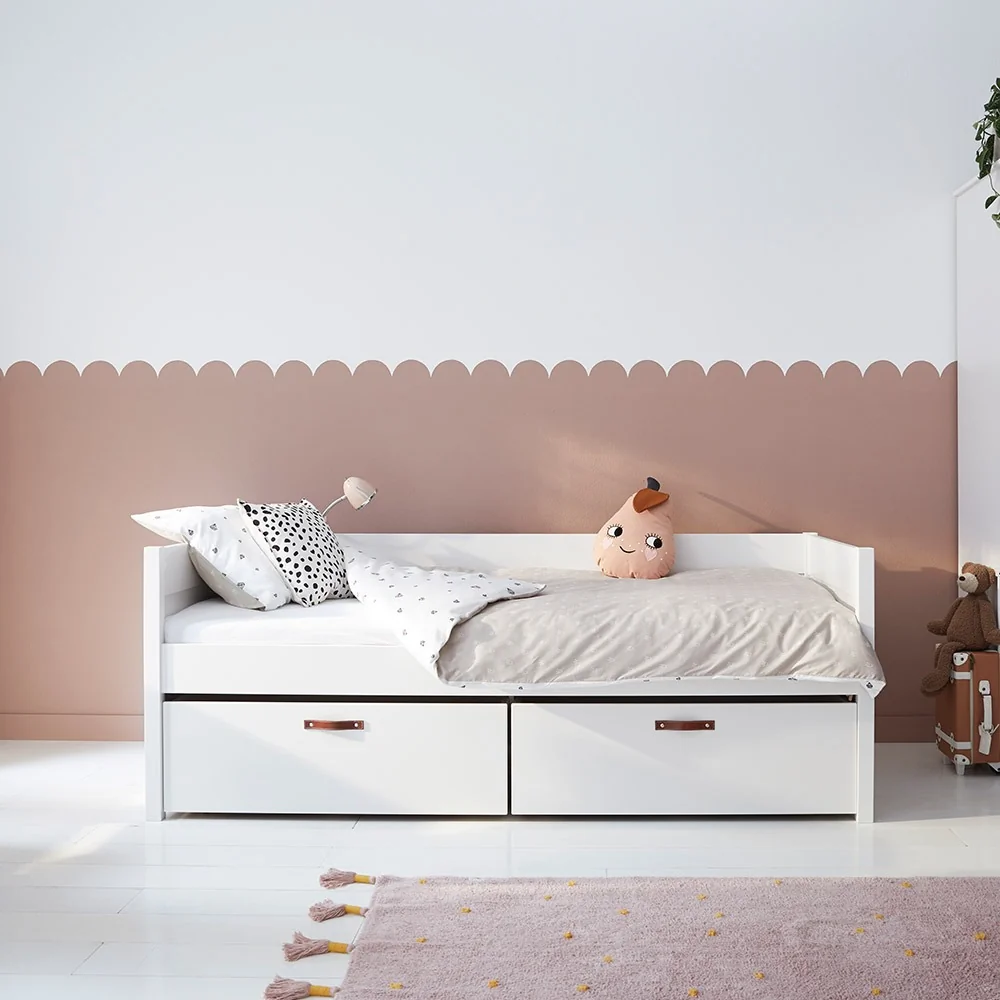 Kids white day bed with storage from coolkids