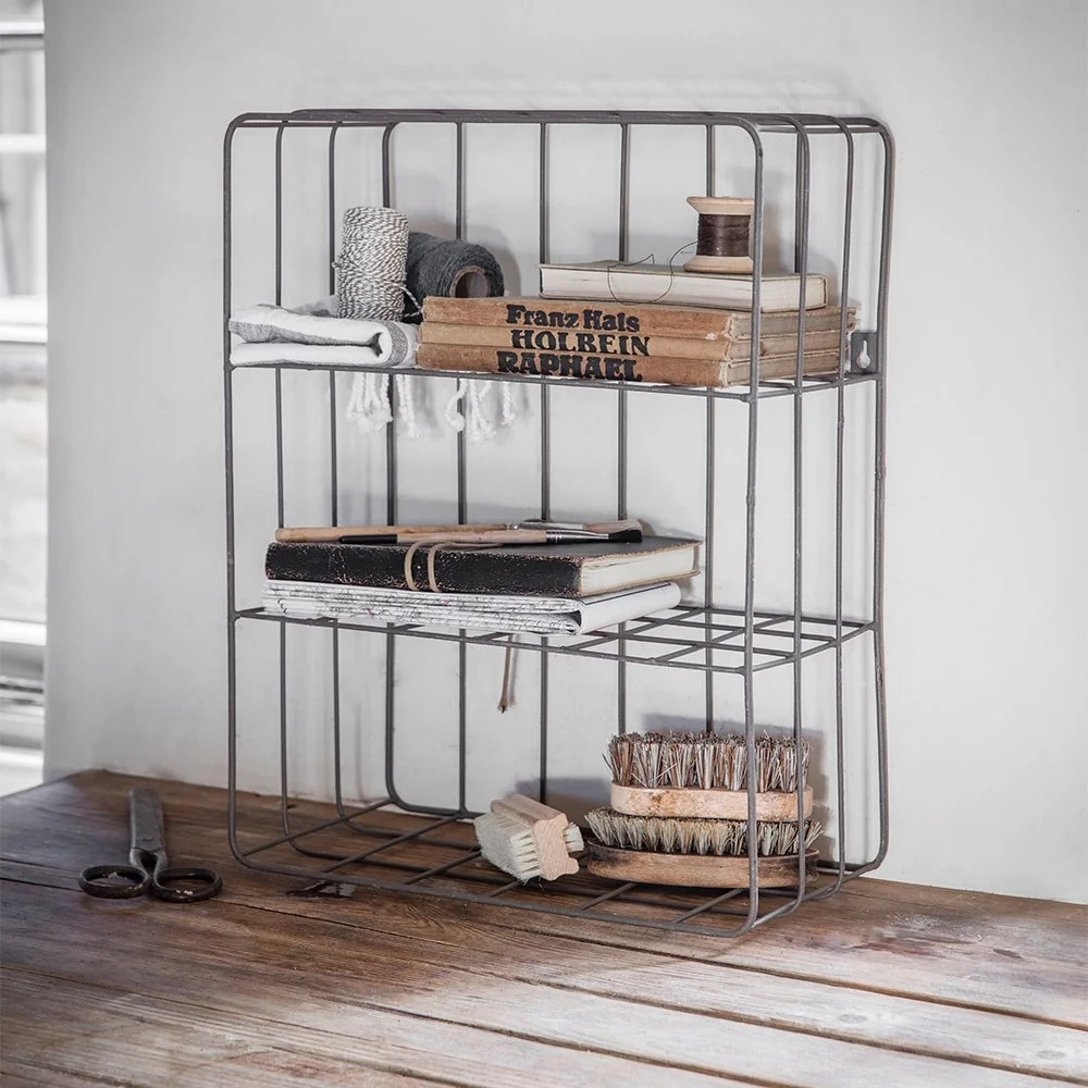Farringdon wire metal wall crate
