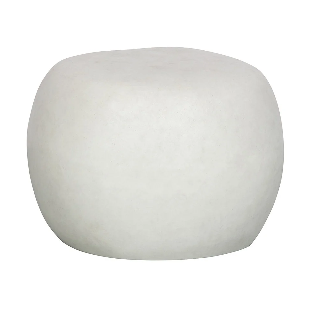 Pebble indoor outdoor coffee table in white