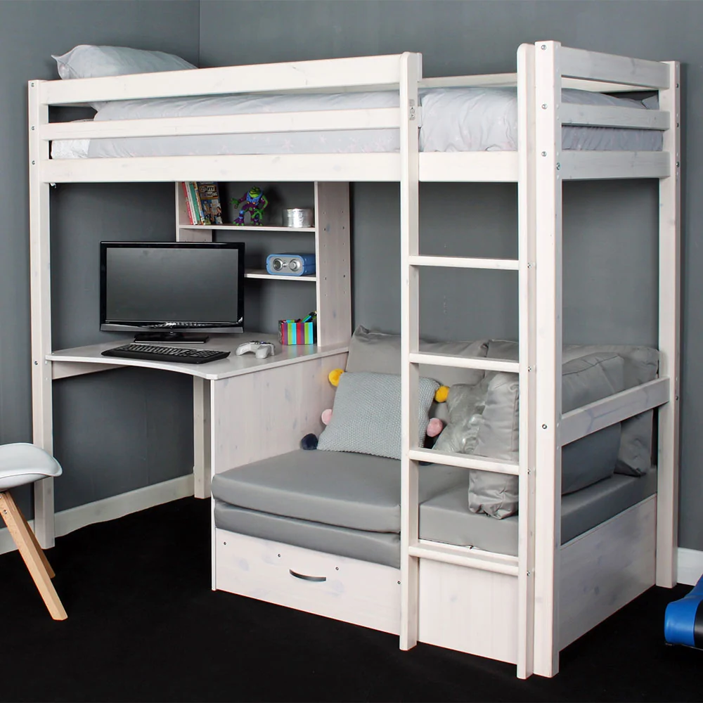 Hit high sleeper with desk sofa bed thuka