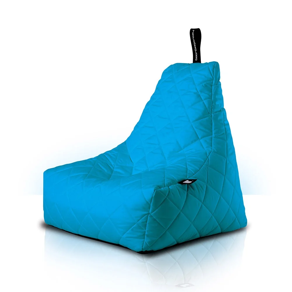 Mighty bag quilted bean bag in aqua