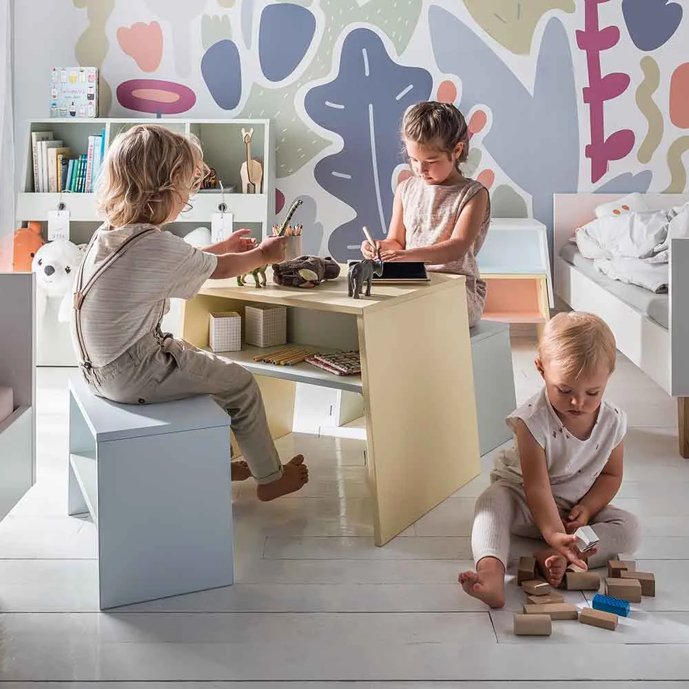 Pastel childrens contemporary bedroom furniture