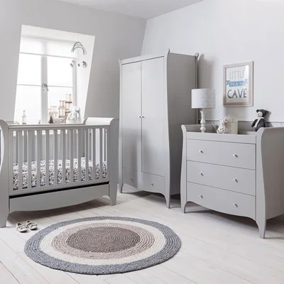 3 piece bedroom set in grey