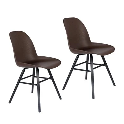 Ash wood and recycled coffee grounds albert kuip chair from zuiver