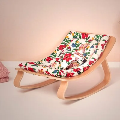 Baby bouncer chair with floral padded cushion