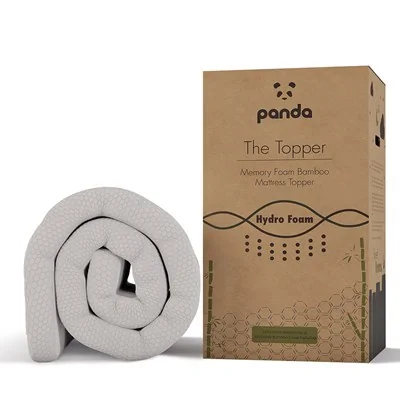 Bamboo memory foam mattress topper from panda london