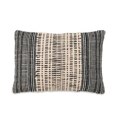 Black and white textured scatter cushion cover