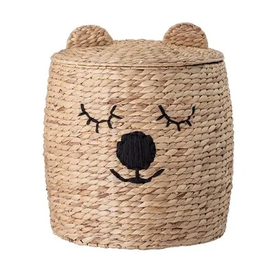Bloomingville bear kids toy storage basket