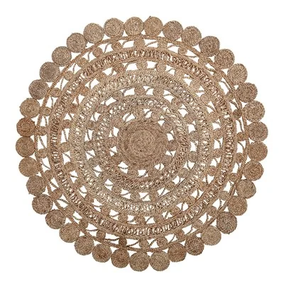Bloomingville handmade woven jute rug