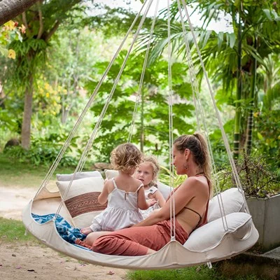 Bohmeian style indoor and outdoor hammock