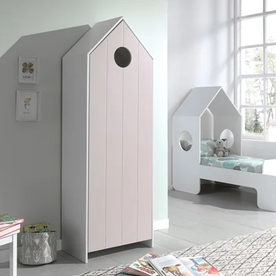 Casami beach house wardrobe with pink door