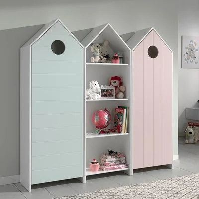 Casami green and pink wardrobe