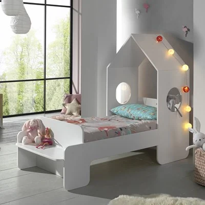 Casami white toddler house bed