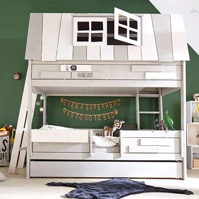 Childrens adventure hang out high sleeper bunk bed